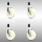 Service Caster 5 Inch 316SS Nylon Wheel Swivel 1-5/8 Inch Expanding Stem Caster Set SCC SCC-SS316EX20S514-NYS-158-4 - alternate 1